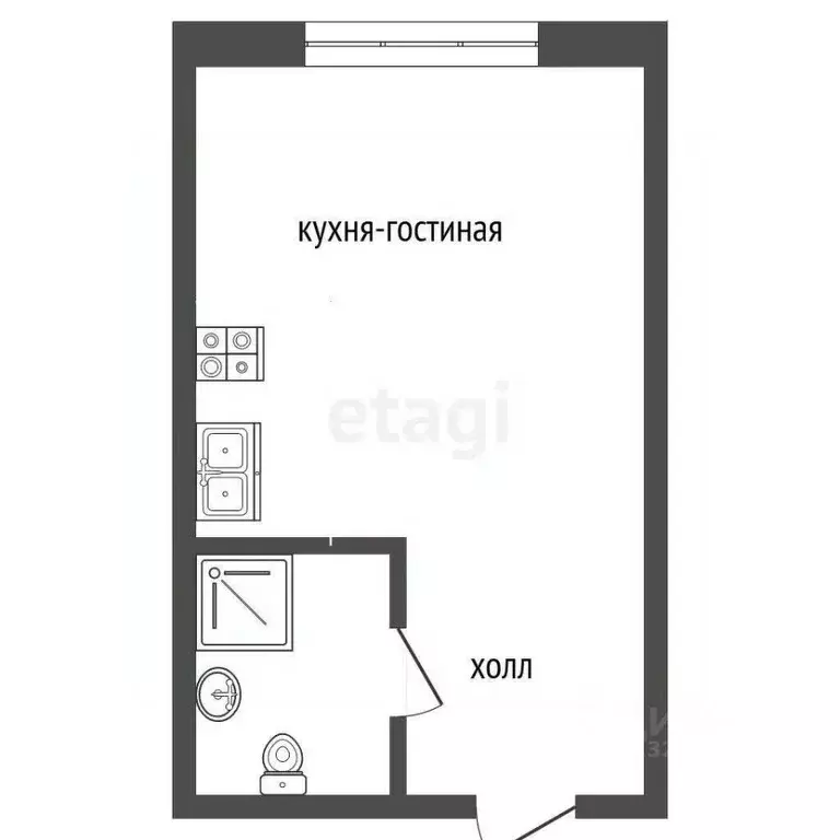 Студия Вологодская область, Вологда ул. Пугачева, 73 (17.5 м) - Фото 2