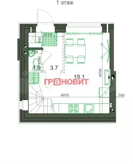 Таунхаус 67 м на участке 1 сот. - Фото 0