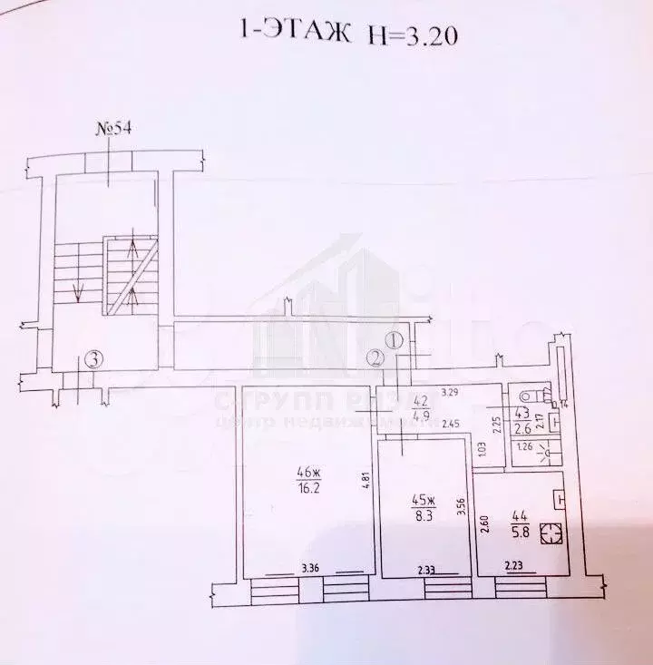 2-к. квартира, 37,8 м, 1/5 эт. - Фото 0