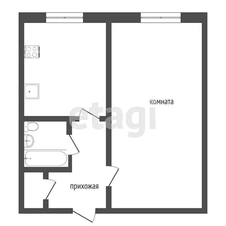 1-комнатная квартира: Ярославль, улица Серго Орджоникидзе, 29 (21.7 м) - Фото 0