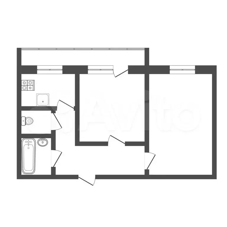 2-к. квартира, 48 м, 4/9 эт. - Фото 0
