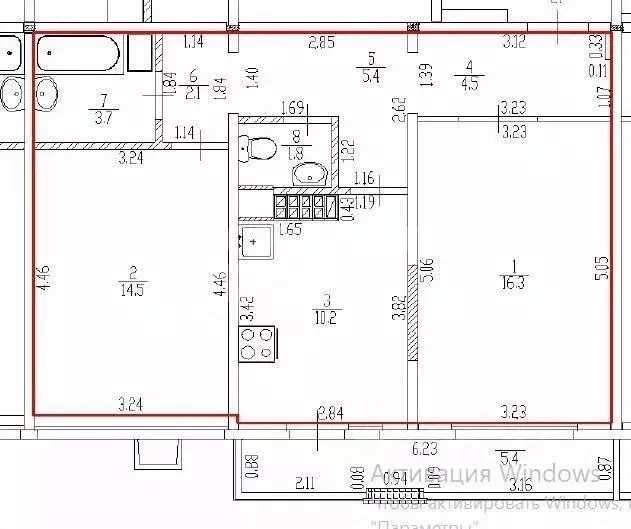 2-к кв. Свердловская область, Екатеринбург ул. Цветоносная, 17/4 (58.5 ... - Фото 2