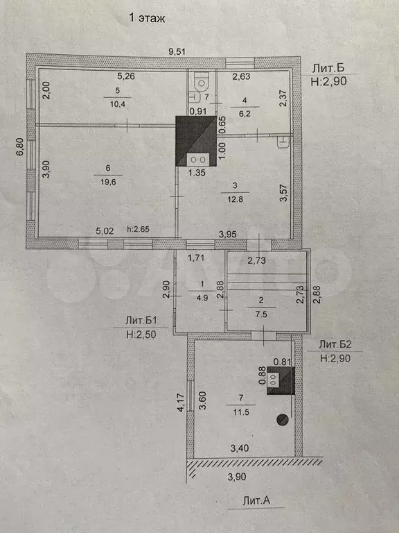 Дом 74,5 м на участке 12,9 сот. - Фото 0