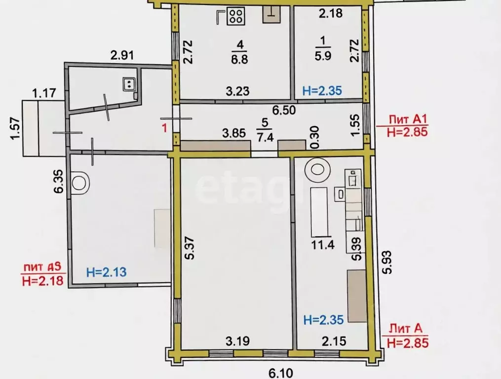 Дом в Ярославская область, Ярославль Суворовская ул., 18 (54 м) - Фото 2