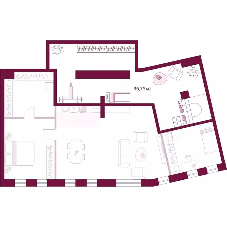 2-к кв. Тюменская область, Тюмень ул. Герцена, 33 (175.94 м) - Фото 1