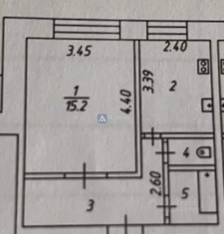 1-к кв. Тюменская область, Тюмень Ямская ул., 94 (34.6 м) - Фото 2