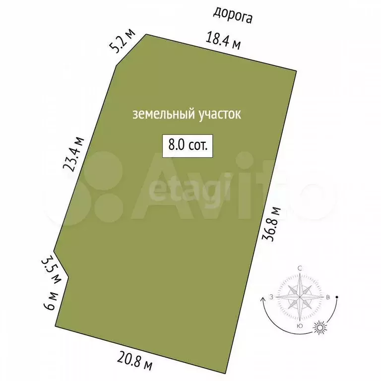 Дом 63,5 м на участке 8 сот. - Фото 1