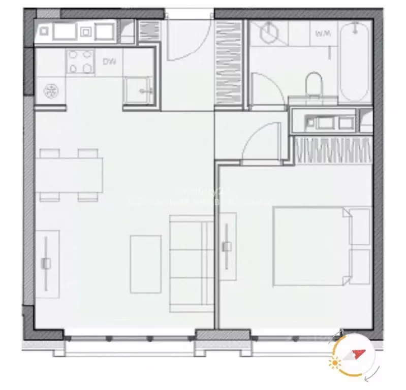 Квартира, 2 комнаты, 41 м - Фото 0