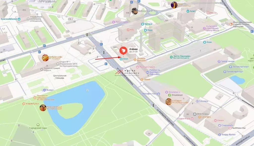 Торговая площадь в Московская область, Одинцово ул. Маршала Жукова, 32 ... - Фото 2