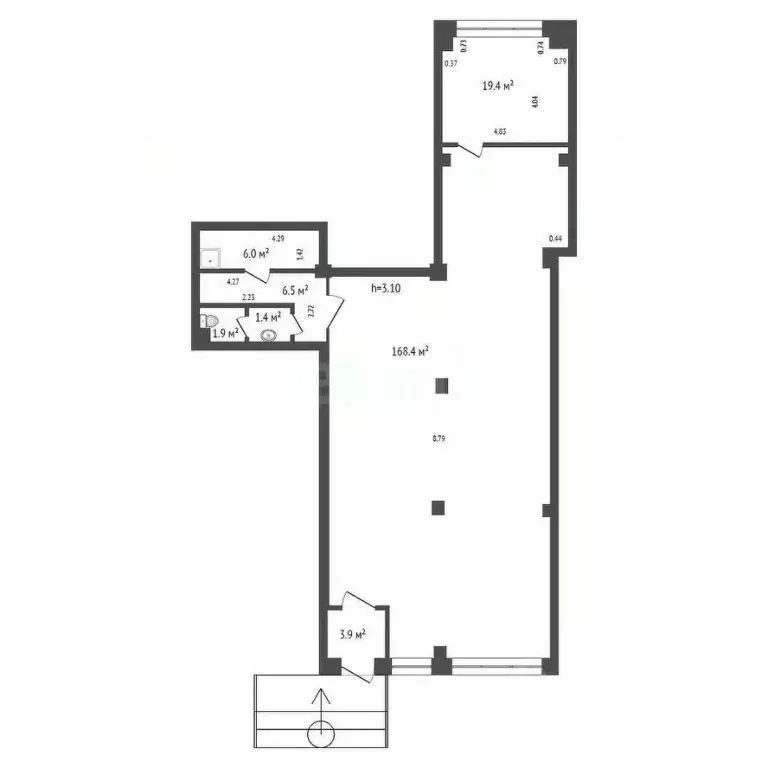 Помещение свободного назначения в Красноярский край, Красноярск ул. ... - Фото 2