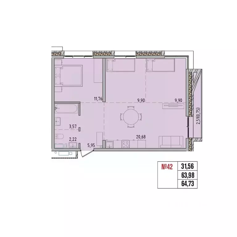 3-к кв. Иркутская область, Иркутский муниципальный округ, Маркова рп, ... - Фото 1