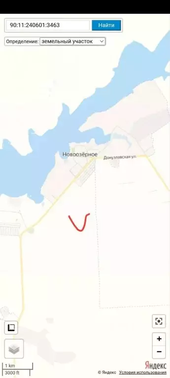 Участок в Крым, Евпатория городской округ, Новоозерное пгт пл. ... - Фото 1