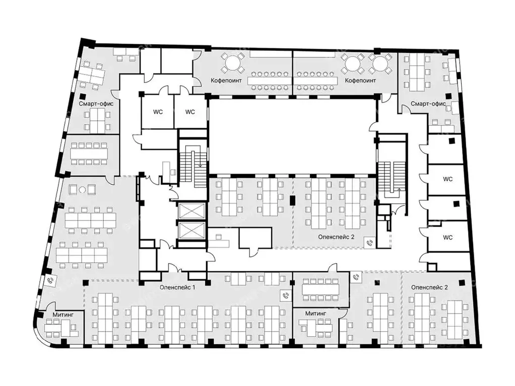 Офис в Санкт-Петербург пер. Щербаков, 17/3 (826 м) - Фото 2