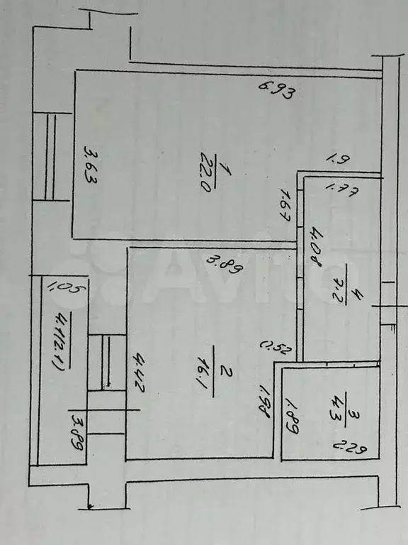 1-к. квартира, 50 м, 5/9 эт. - Фото 0