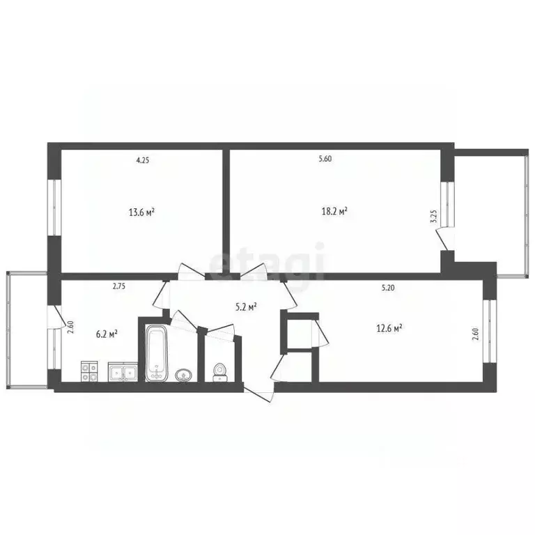 3-к кв. Краснодарский край, Геленджик городской округ, с. Кабардинка ... - Фото 2