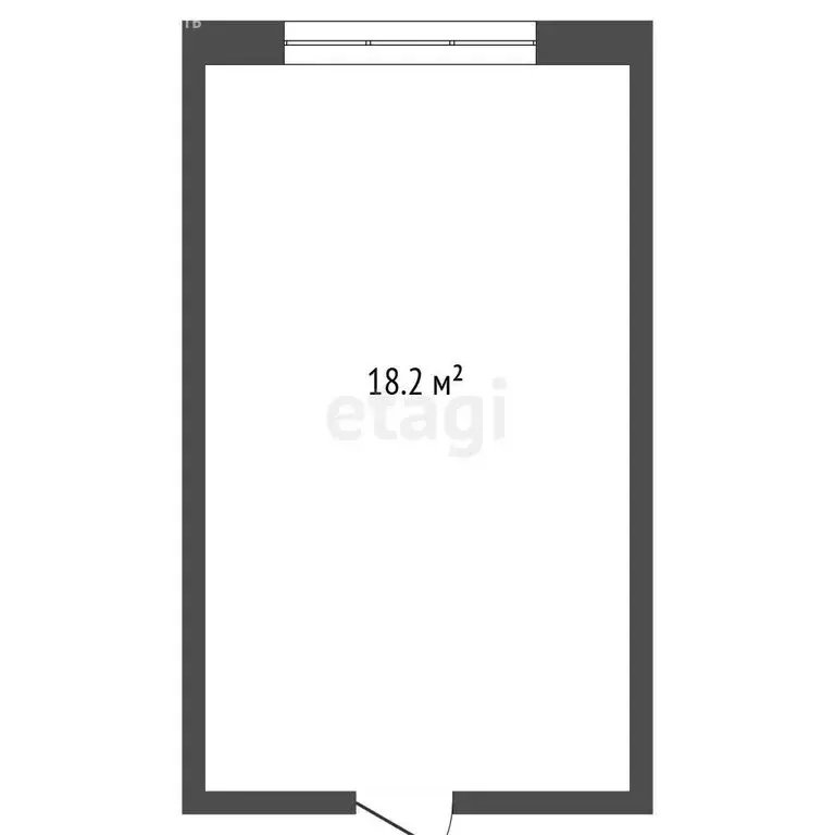 1к в -комнатной квартире (18.2 м) - Фото 1