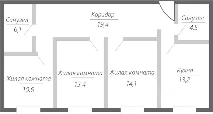3-к кв. Самарская область, Тольятти ул. Фрунзе, 2В (81.3 м) - Фото 0