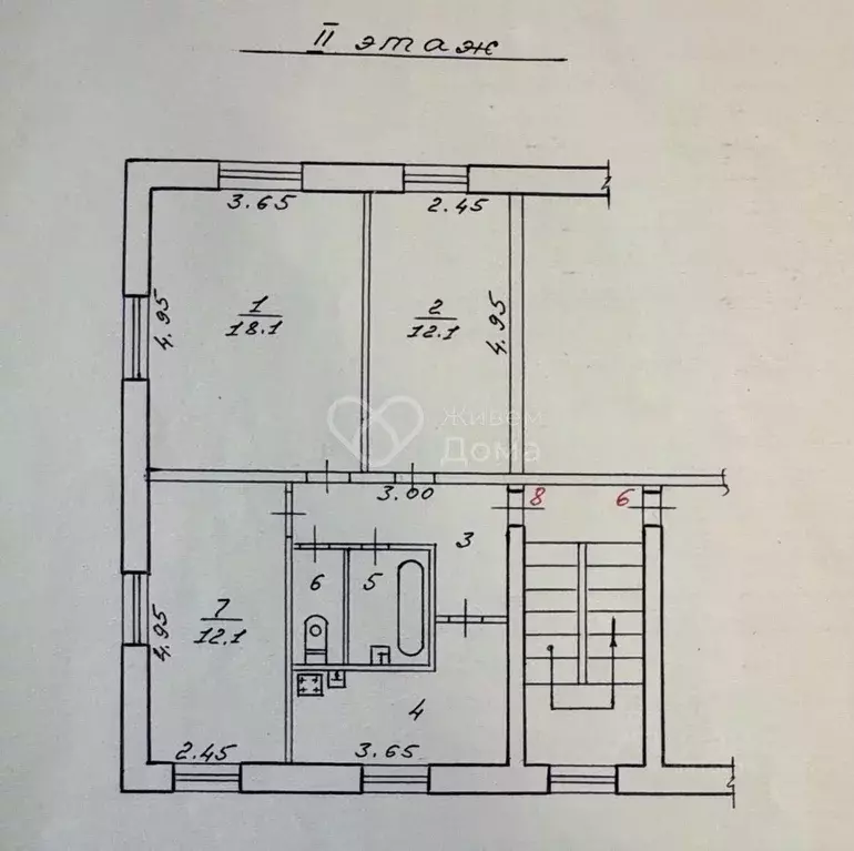 3-к кв. Волгоградская область, Волгоград Рабочий поселок Горьковский ... - Фото 2
