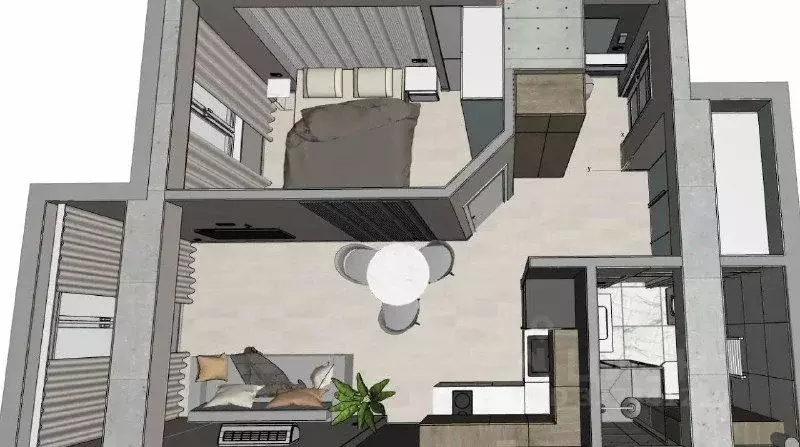 1-к кв. Краснодарский край, Сочи Лазаревское жилрайон, ул. Калараша ... - Фото 2