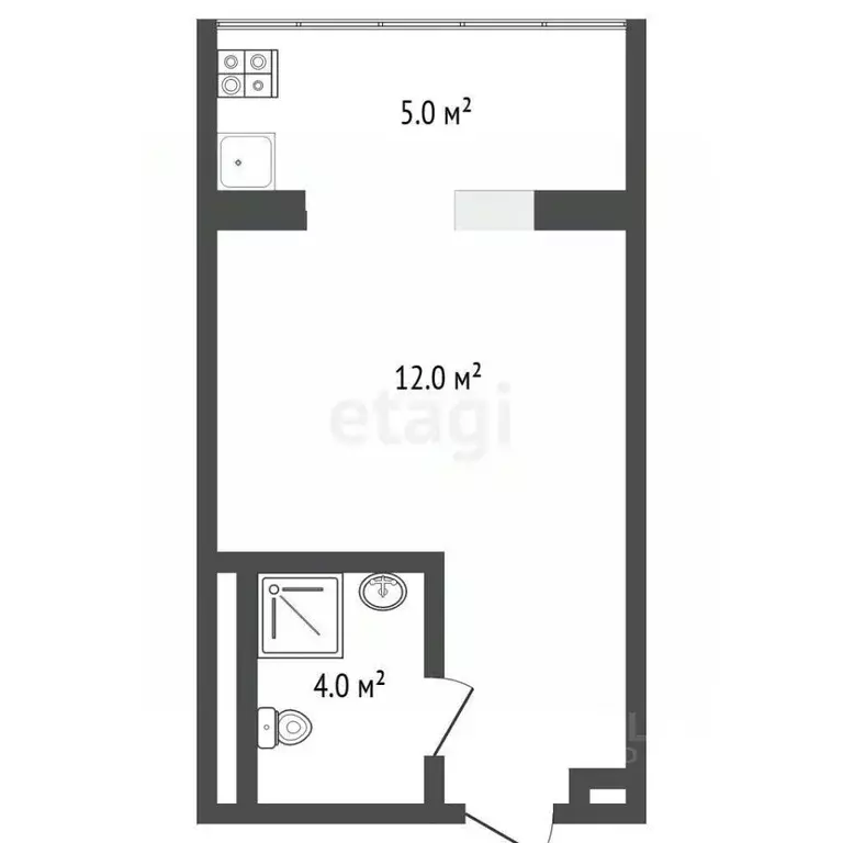 Студия Тюменская область, Тюмень Олимпийская ул., 34 (18.0 м) - Фото 2