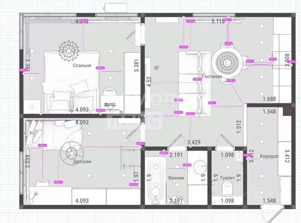 2-к кв. Москва ул. Мневники, 5 (61.0 м) - Фото 2