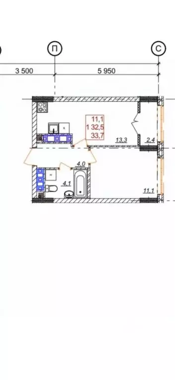 1-к кв. Нижегородская область, Нижний Новгород д. Анкудиновка, ул. ... - Фото 1
