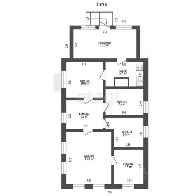 Дом в Крым, Симферопольский район, Добровское с/пос, с. Лозовое пер. ... - Фото 1