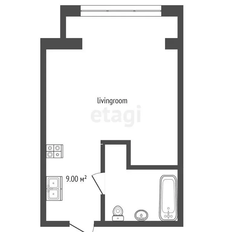 Квартира-студия: Сочи, Бакинская улица, 14/1 (32 м) - Фото 0
