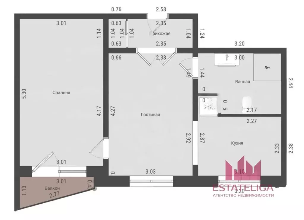 2-к кв. Москва Маленковская ул., 12 (45.0 м) - Фото 1