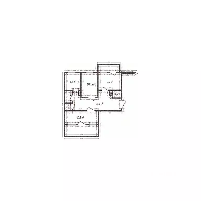 3-к кв. Дагестан, Махачкала ул. Габитова, 16В (105.0 м) - Фото 2
