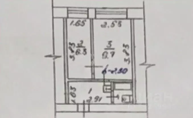 1-к кв. Липецкая область, Липецк ул. Вермишева, 18/2 (23.0 м) - Фото 2