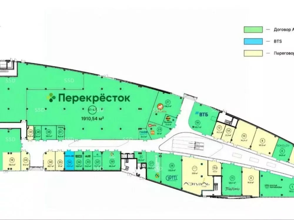 Торговая площадь в Москва просп. Нововатутинский, 6 (90 м) - Фото 2