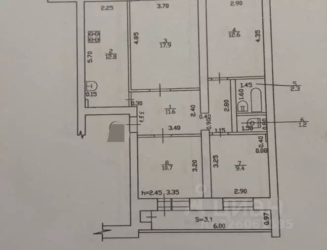 4-к кв. Брянская область, Брянский район, пос. Мичуринский Молодежная ... - Фото 2