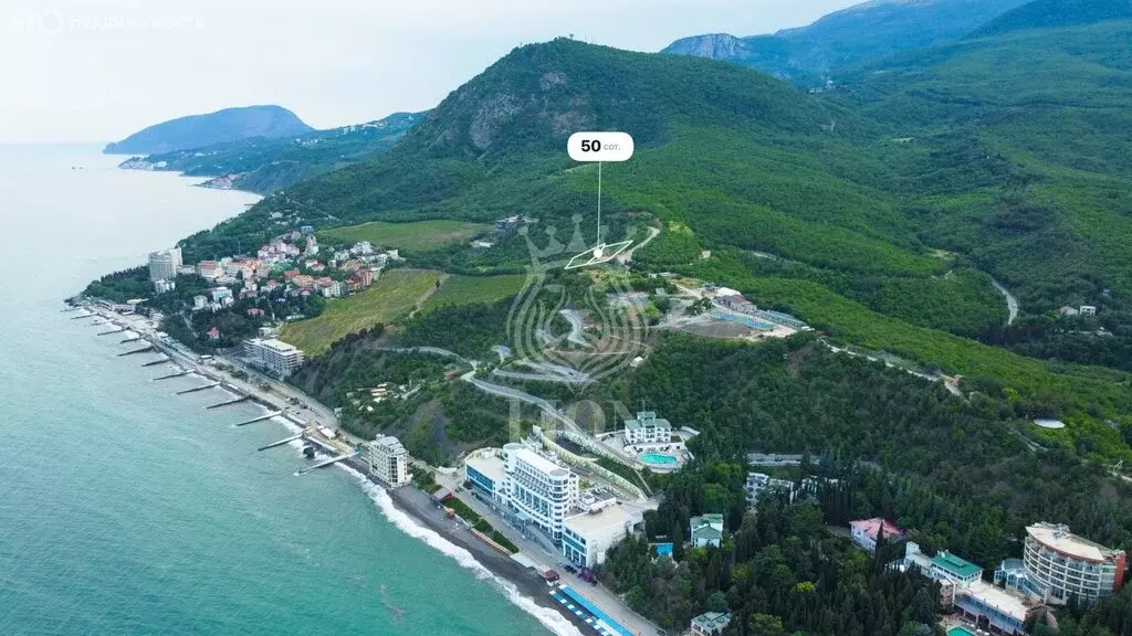 Участок в Республика Крым, муниципальный округ Алушта, село Лазурное ... - Фото 1