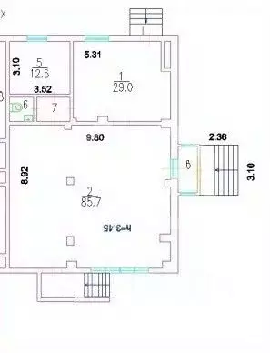 Помещение свободного назначения в Москва Братиславская ул., 29К1 (132 ... - Фото 2