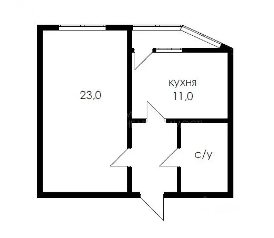 1-к кв. Тюменская область, Тюмень ул. Обдорская, 7 (43.0 м) - Фото 2