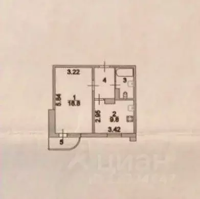 1-к кв. Курская область, Курск просп. Вячеслава Клыкова, 57 (37.6 м) - Фото 2