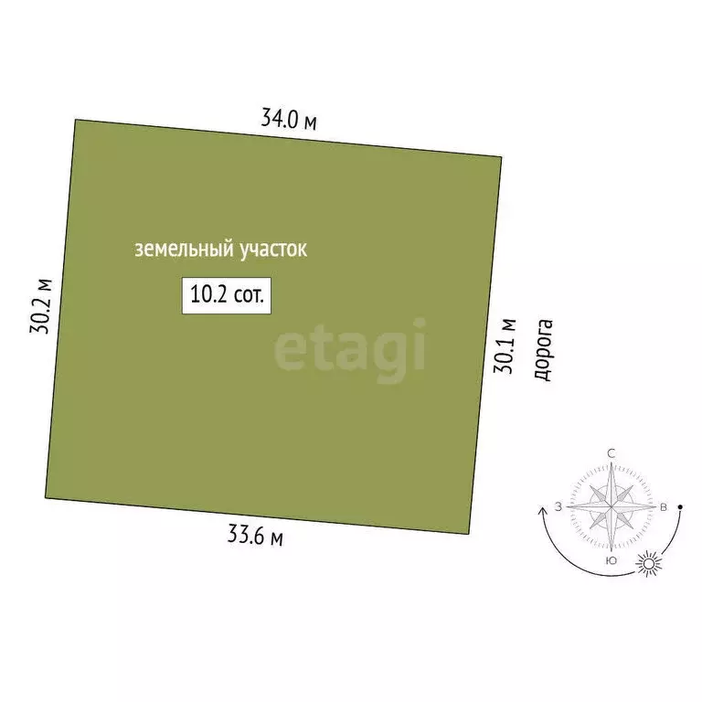 Участок в Тюмень, СНТ Факел, 1-я линия (10 м) - Фото 1