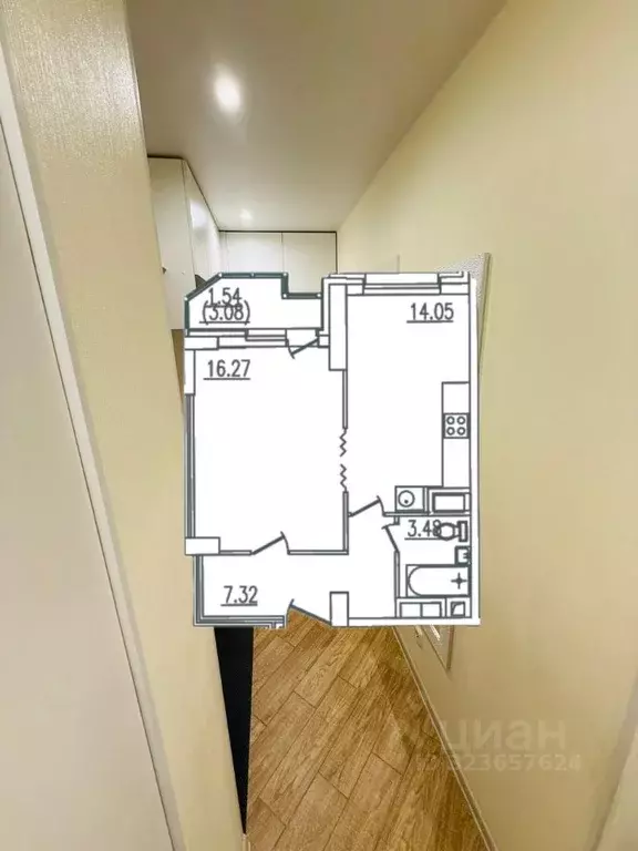 1-к кв. Санкт-Петербург ул. Руднева, 18 (40.7 м) - Фото 1