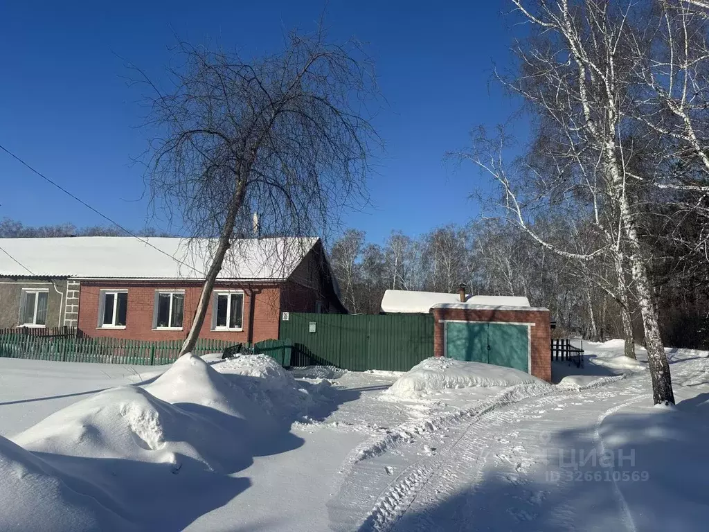 Дом в Омская область, Горьковский район, с. Октябрьское ул. Романенко ... - Фото 1