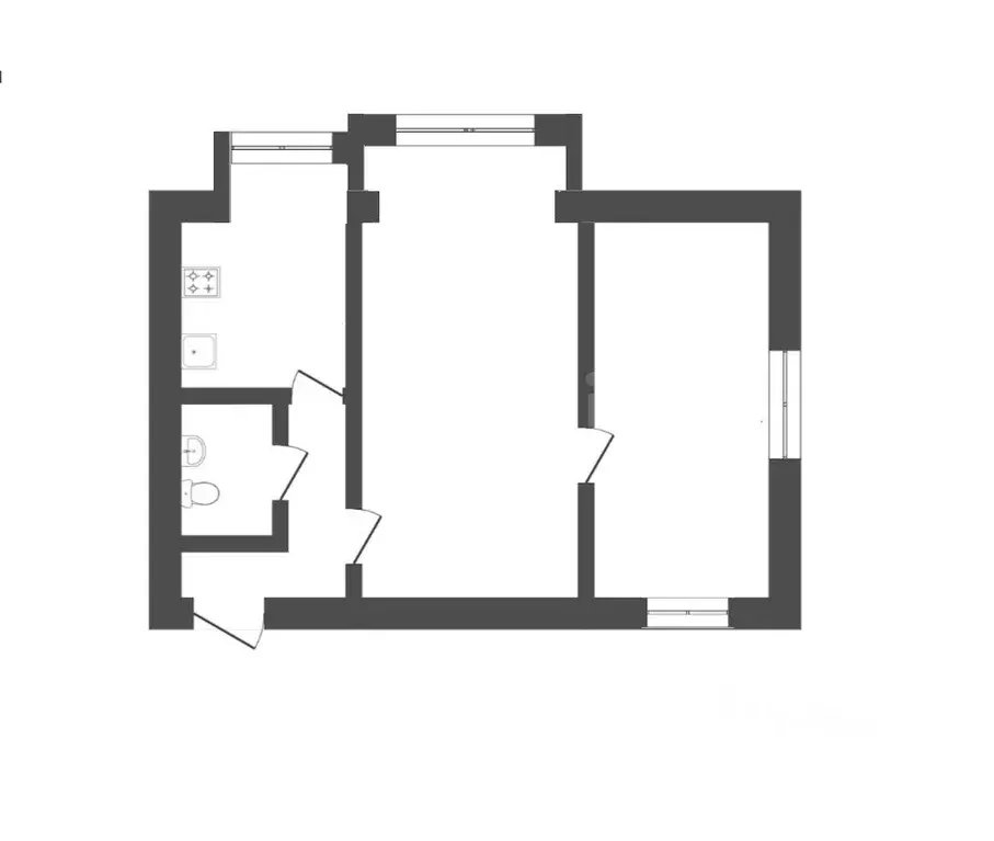 2-к кв. Севастополь ул. Володарского, 23 (52.4 м) - Фото 1