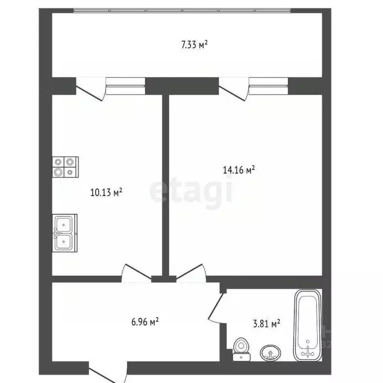 1-к кв. Марий Эл, Йошкар-Ола пер. Лени Голикова, 9 (42.39 м) - Фото 2