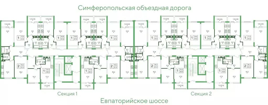 1-к кв. Крым, Симферопольский район, с. Мирное, Жигулина Роща мкр, ... - Фото 2