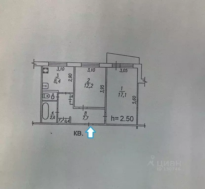2-к кв. Хабаровский край, Хабаровский район, с. Некрасовка ... - Фото 2