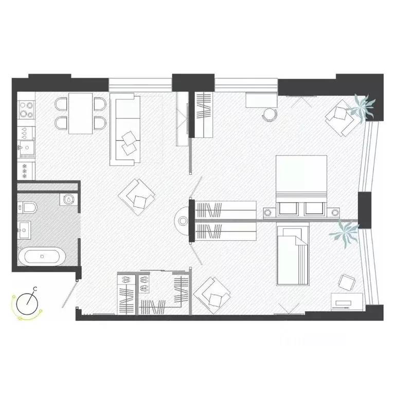 3-к кв. Приморский край, Владивосток ул. Нейбута (78.5 м) - Фото 1