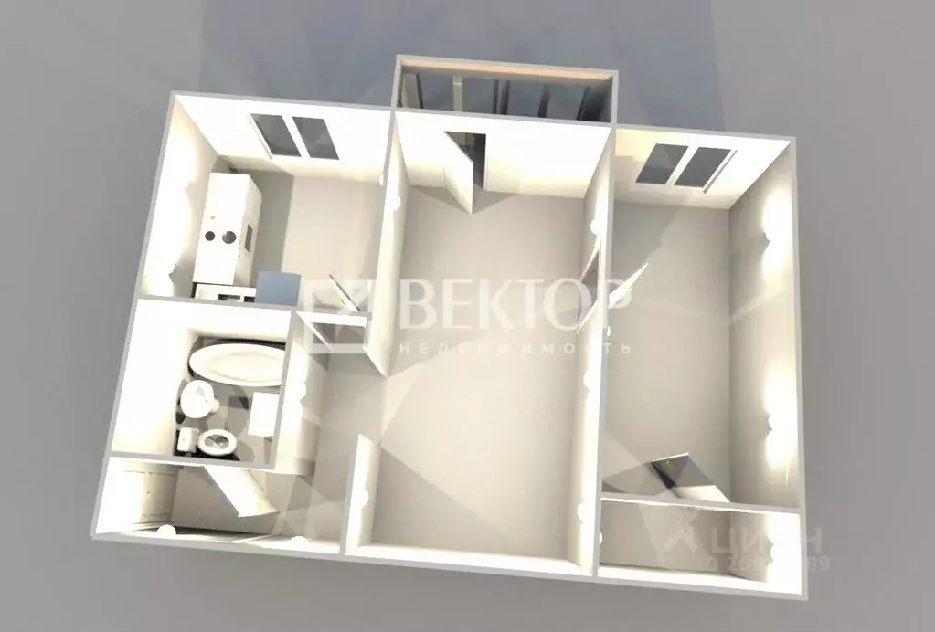 2-к кв. Костромская область, Кострома Советская ул., 96А (45.0 м) - Фото 2