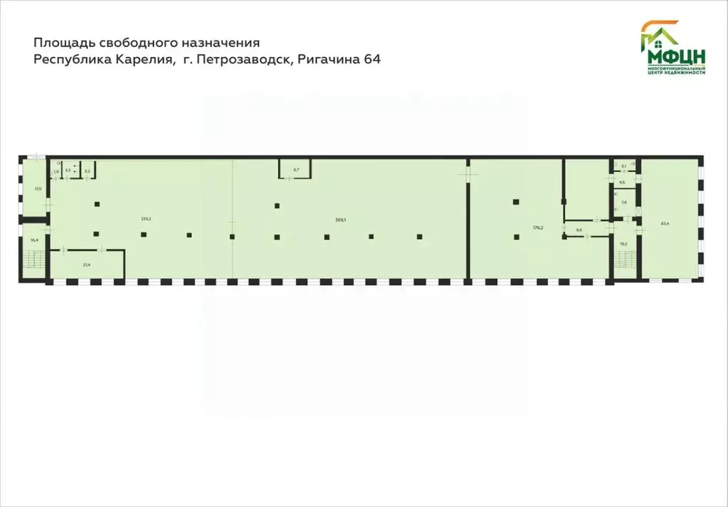 Помещение свободного назначения в Карелия, Петрозаводск ул. Ригачина, ... - Фото 1