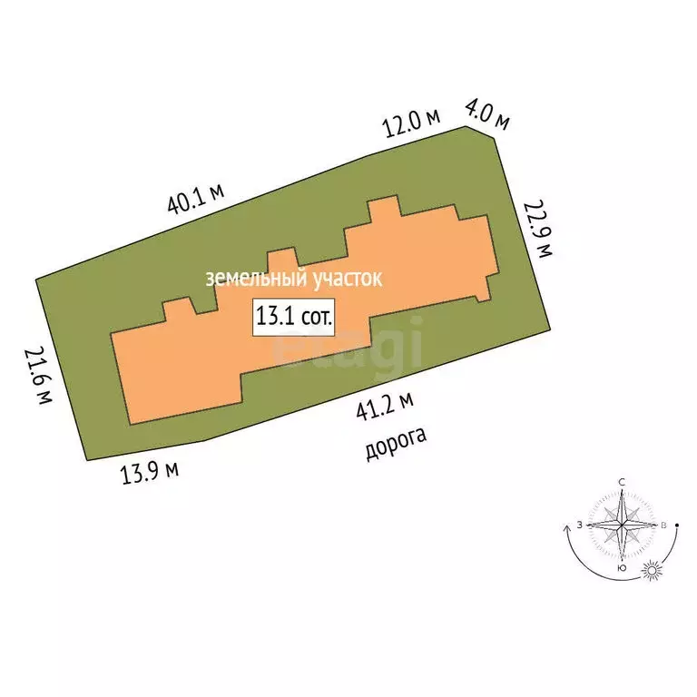 Дом в Санкт-Петербург, Выборгское шоссе (1128.6 м) - Фото 1