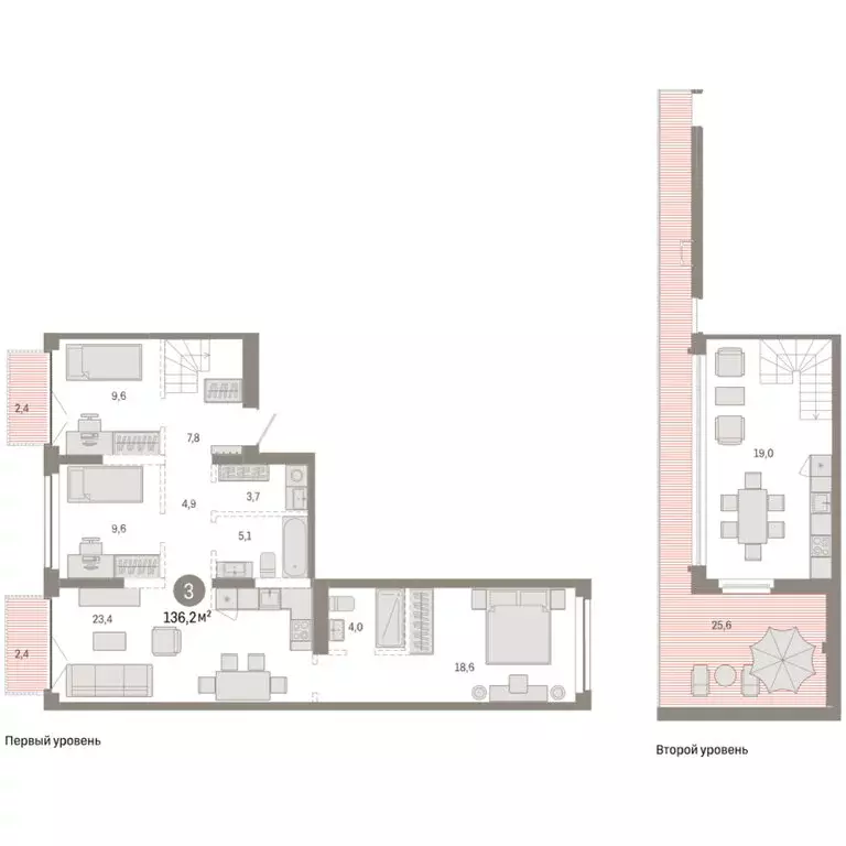 3-комнатная квартира: Новосибирск, Большевистская улица, 66 (136.2 м) - Фото 2