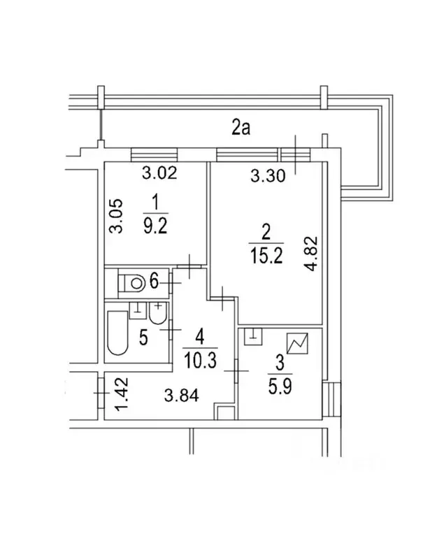 2-к кв. Москва Беговая ул., 34 (56.2 м) - Фото 2